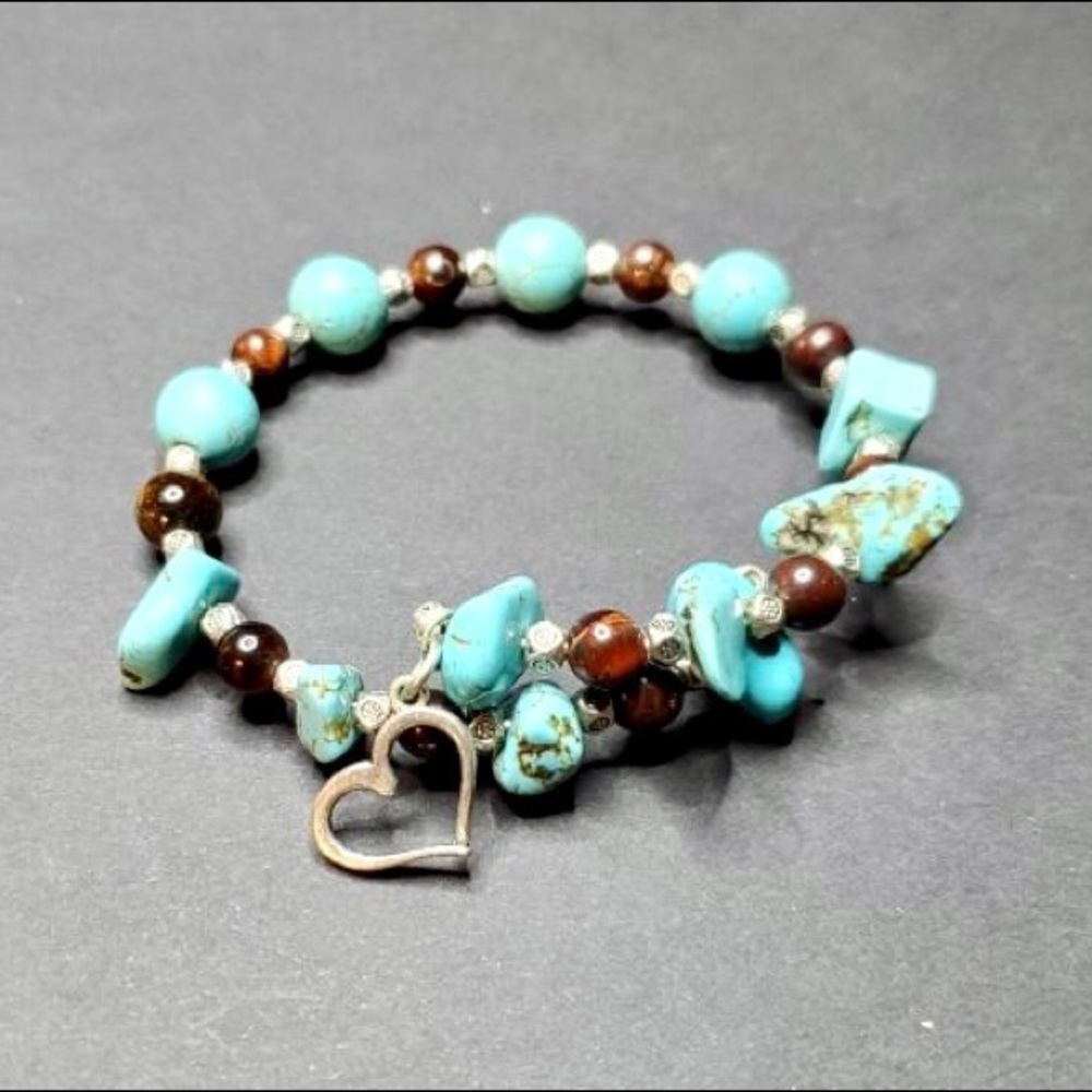 Handmade Beaded Wrap Style Bracelet - Picture 4 of 4